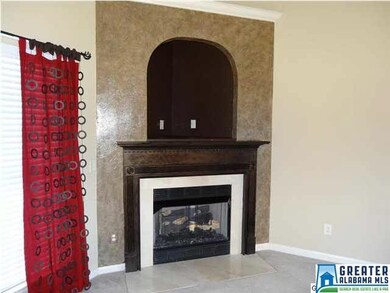 Custom painted fireplace