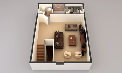 Bonus Room with 3rd Full Bath 3D Plan