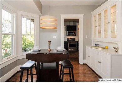 Original built in cabinet with glass doors, shelve