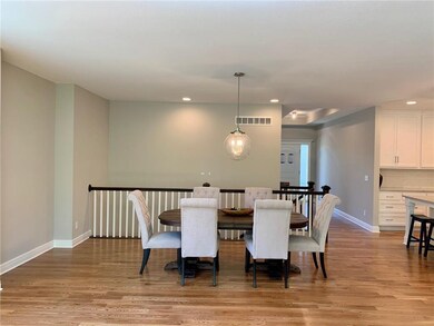 Dining area has space for a large table and buffet