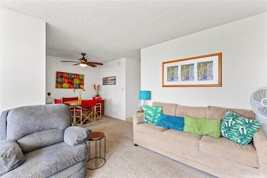 Spacious living area offers comfort and flexibilit