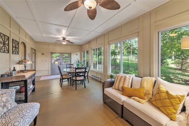 Sun Room: electric baseboard heat, cement floor
A