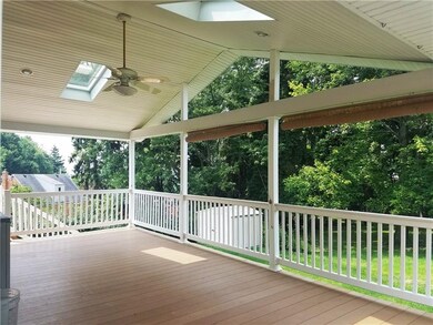 Wow!  12 x 25 cover deck with skylites, ceiling fa