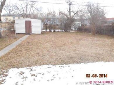 Large backyard.