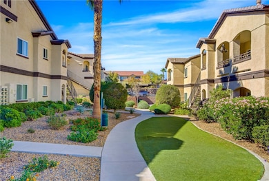 View of community with stairs and a residential view