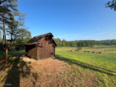 View of shed featuring a view of countryside