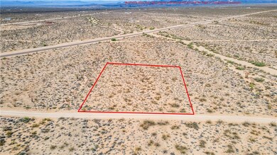 Overview of rural landscape featuring a desert lan