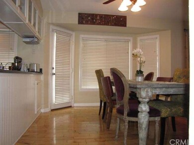 Dining room and kitchen plus access to the patio