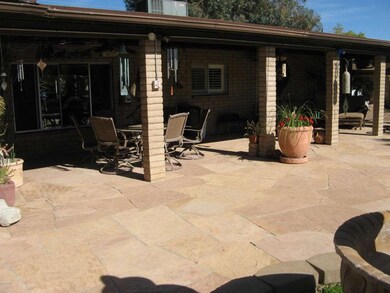 Back patio, pool
