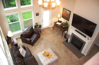 Great Room Fireplace from Loft