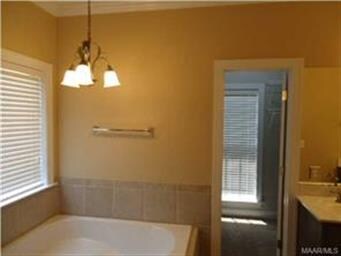 And a garden tub and huge walk-in closet.