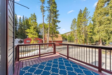 Deck off of the living room with views of the moun