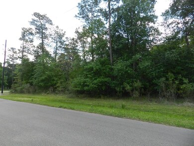 Front view of the lot looking from the right front corner.  Green lush trees.