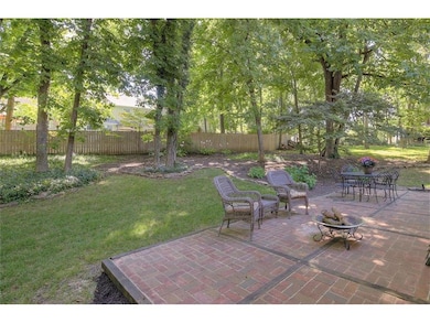 Spacious Brick patio perfect for enjoying the beau