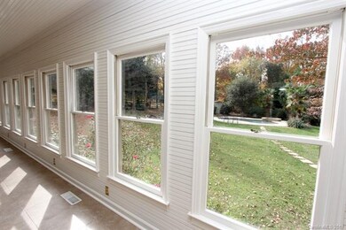 Beautiful View Into Backyard From Sun Room