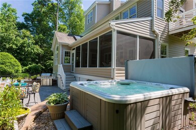 Relax in the 7-person hot tub.  What a day to end