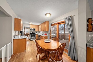 Eat in Kitchen Space with door open to entertainin
