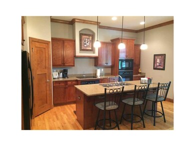 Kitchen. Double Ovens, triple sink, granite counte