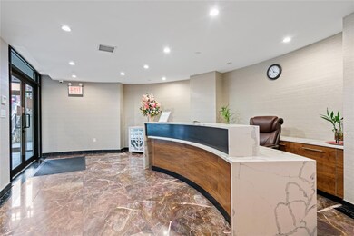 Reception area featuring french doors