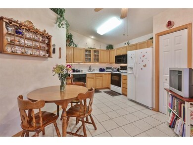 The kitchen has a nice sized pantry, breakfast are