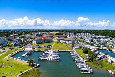Aerial over marina