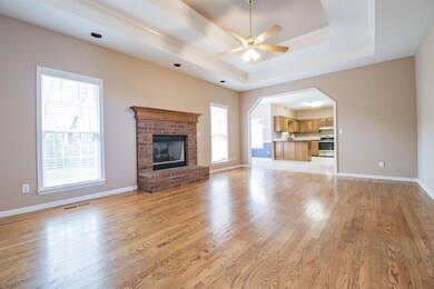 As you enter the home you are welcomed into a large living room with hardwood flooring, fireplace and large picture windows!  134 Savannah Ridge Murfreesboro