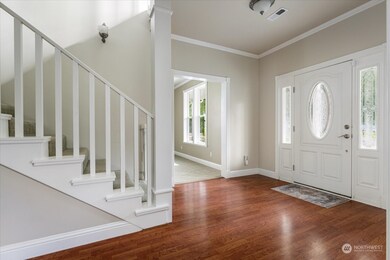 Entryway full of natural light.