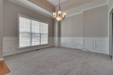 Formal Dining room, trey ceilings 