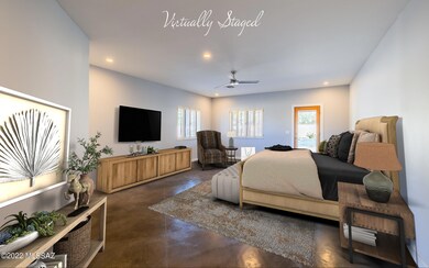 Virtually staged owner's suite