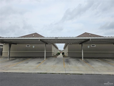 View of covered parking lot