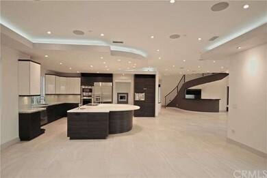 view from family room into the kitchen