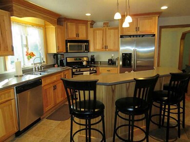 Kitchen. Spectacular hickory kitchen.