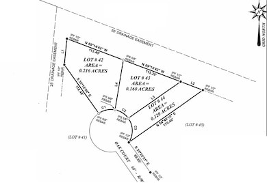 Three vacant lots selling together.