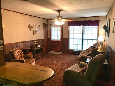View of living room from kitchen