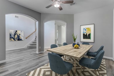 Virtually staged to show potential.