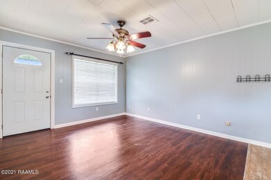 Living Room w/ laminate floors