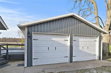 Large detached garage with workshop