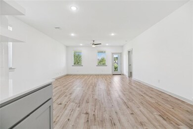 Angle shot from kitchen into den