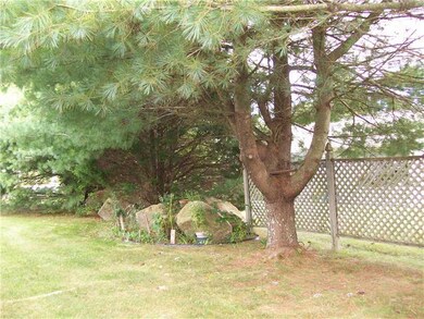 Yard/Garden. View from deck overlooking private re