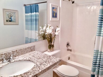 Upstairs Bathroom with Granite Counter
