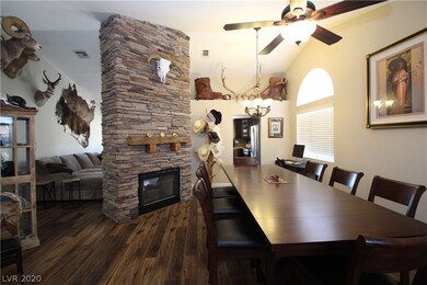 A gorgeous stacked stone/floor-to-ceiling, 2-way f