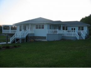 Side View with Expansive Decks