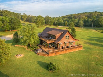 West side and rear side of the home. Views from ev