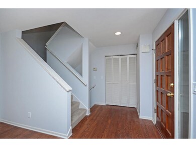 Welcoming front entry and large closet
