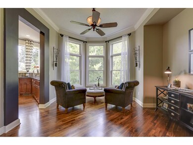 Quaint sitting area off of the kitchen.
