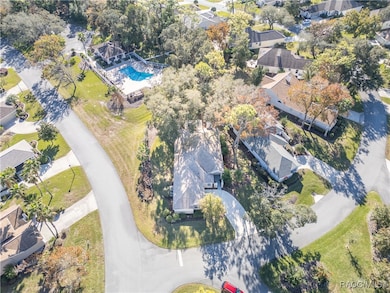 Aerial View of Corner Lot Home
