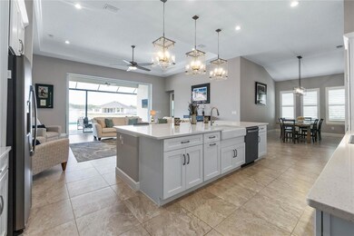 Large Island/Breakfast Bar w/Custom Lighting