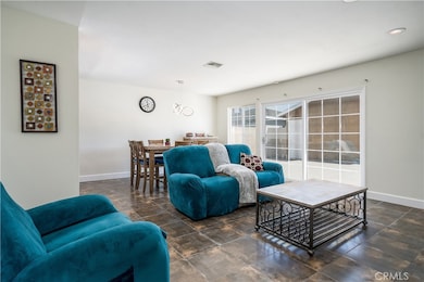 Living Dining Room Open Floor Layout from Hallway Entrance