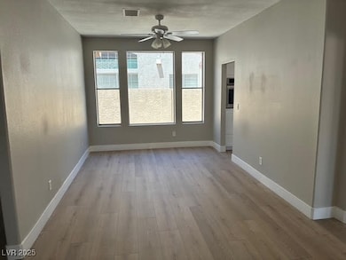 Unfurnished room with light wood-style flooring an