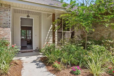 Beautiful landscaping gives it just the right touc